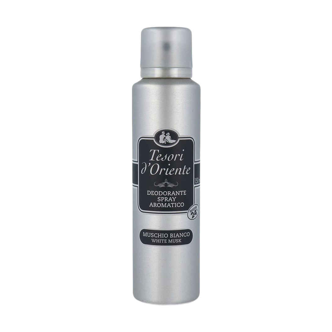 Парфумований дезодорант-спрей жіночий Tesori d'Oriente White Musk Deodorant Spray, 150 мл